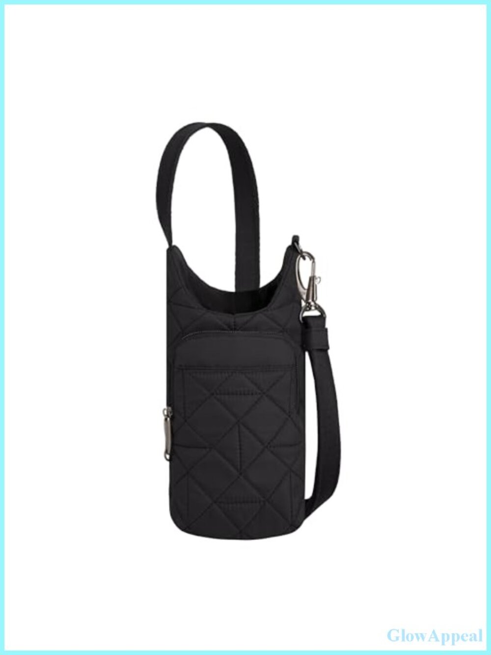 Anti-Theft Insulated Water Bottle Tote with RFID Blocking, Slash-Resistant
